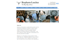 Desktop Screenshot of biopharm-leeches.com